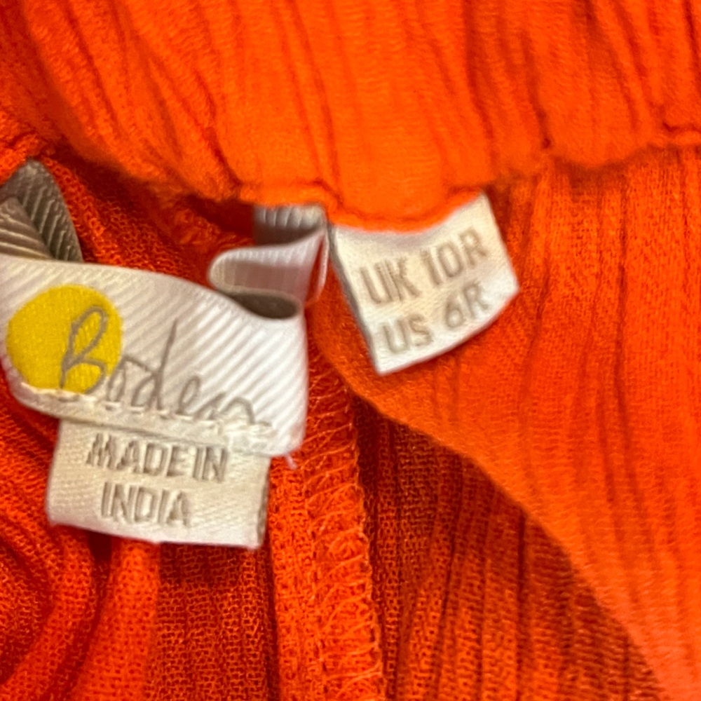 Boden Women's Wide Leg Pants - Vibrant Orange - Picture 8 of 15